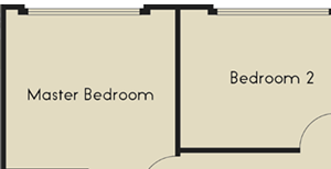2 bed 2 Bath 1453-1493 square feet floor plan L